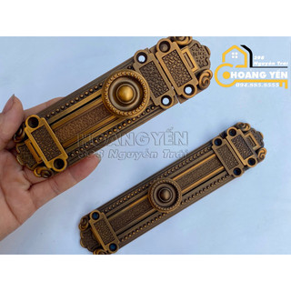 Chốt ngang cửa gỗ, nhôm, sắt, chốt cửa, chốt an toàn màu đồng tân cổ điển