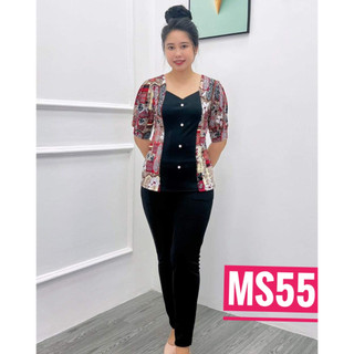 Đồ bộ trung niên dài thun loại 1 (size 3-4-5)