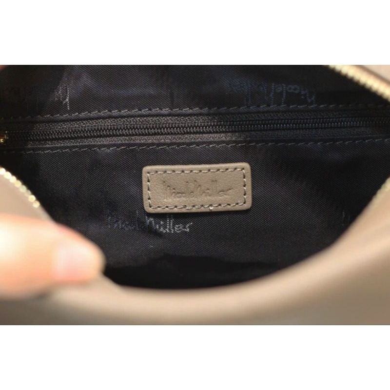 Túi xách nữ đeo chéo dáng túi hộp NICOLE MILLER NEW YORK chất liệu da bò size 23 cm