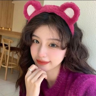 Bờm cài tóc gấu dâu dễ thương