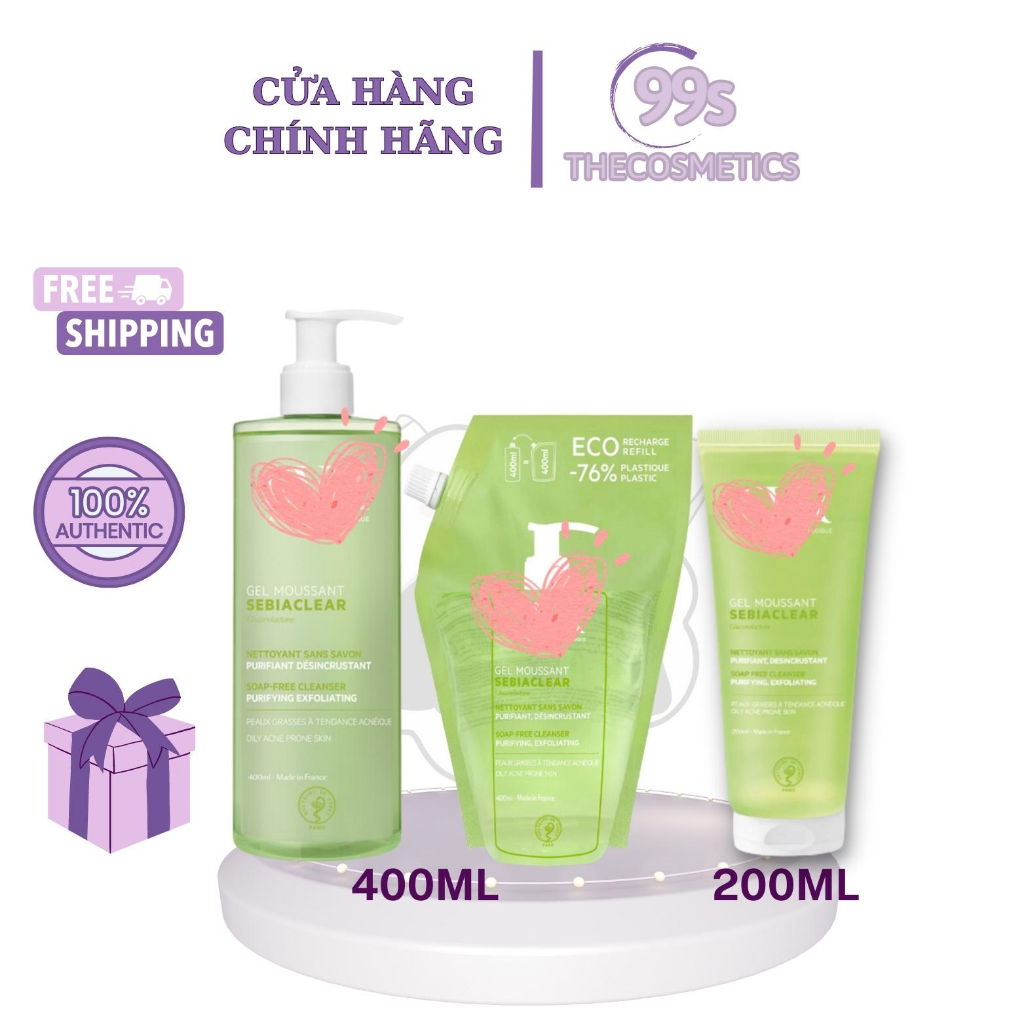 Sữa rửa mặt SVRR Sebiaclear Gel MMoussant