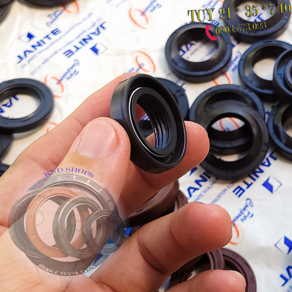 Phốt che bụi đùm bánh trước TCY 21*35*7/10 |TCY 21*37*7/11 |TCY 23*37*7/11  cho các dòng xe Cub, Dream, Wave, Future,...