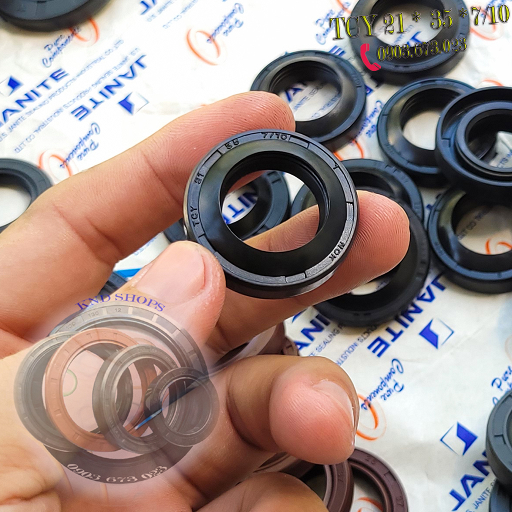 Phốt che bụi đùm bánh trước TCY 21*35*7/10 |TCY 21*37*7/11 |TCY 23*37*7/11  cho các dòng xe Cub, Dream, Wave, Future,...