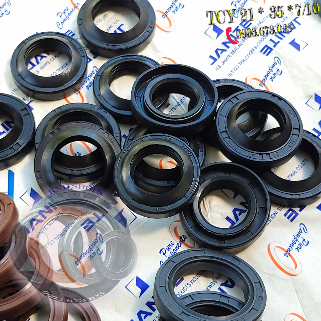 Phốt che bụi đùm bánh trước TCY 21*35*7/10 |TCY 21*37*7/11 |TCY 23*37*7/11  cho các dòng xe Cub, Dream, Wave, Future,...