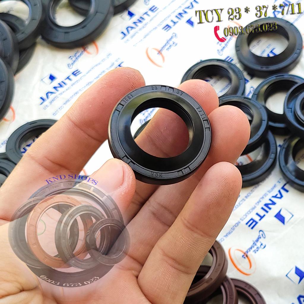 Phốt che bụi đùm bánh trước TCY 21*35*7/10 |TCY 21*37*7/11 |TCY 23*37*7/11  cho các dòng xe Cub, Dream, Wave, Future,...