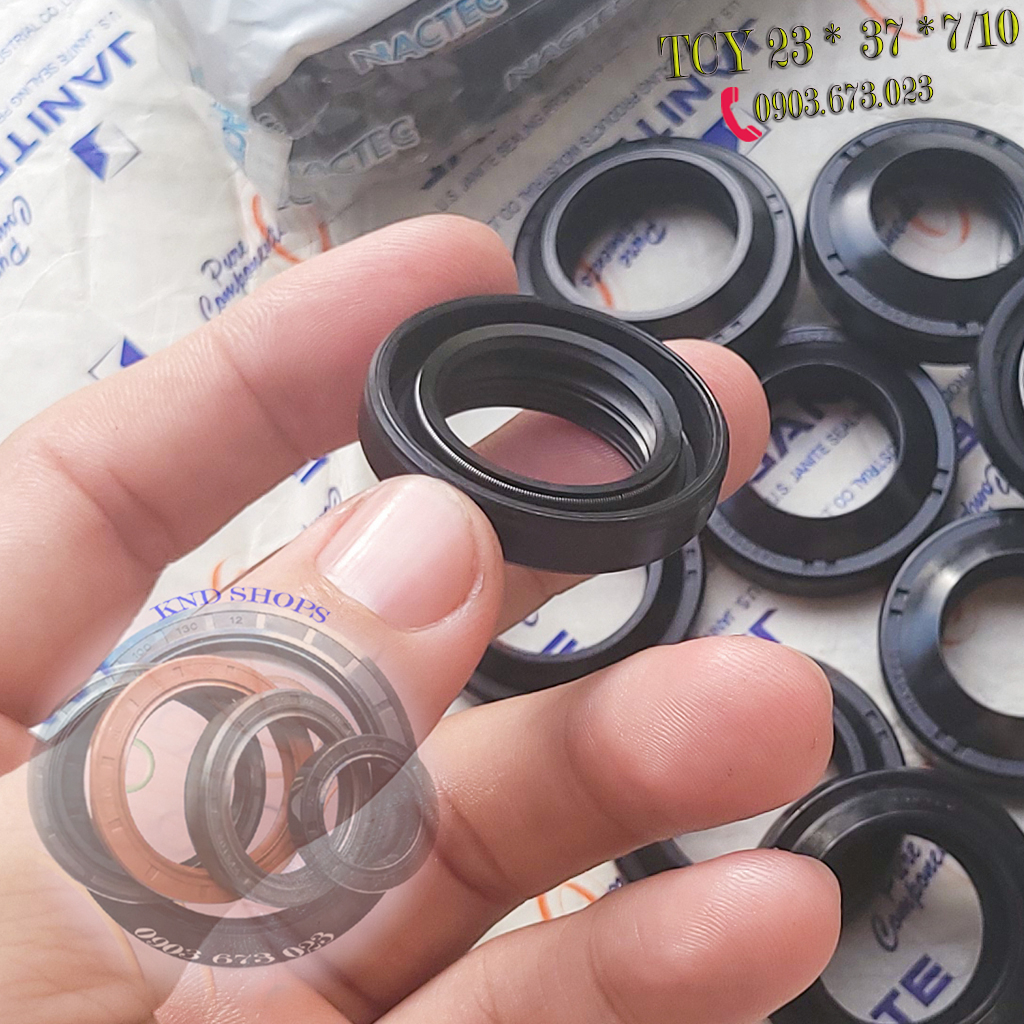 Phốt che bụi đùm bánh trước Nactec TCY 21*35*7/10  |TCY 23*37*7/10 cho các dòng xe Cub, Dream, Wave, Future,...