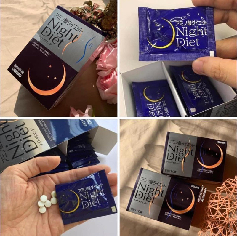 "Date xa" Viên uống hỗ trợ giảm cân ban đêm Night Diet Orihiro