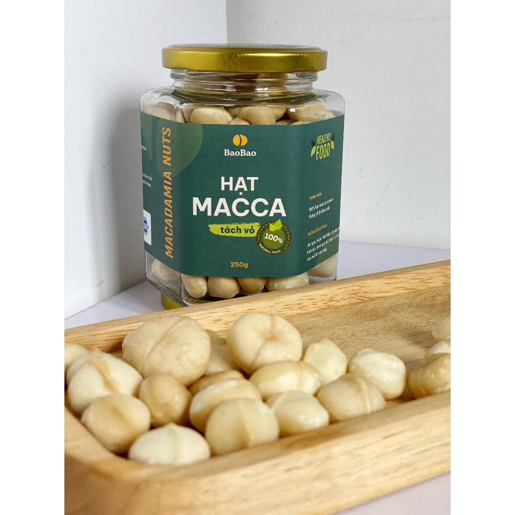 Macca Nhân Tách Vỏ 100% Nhân Nguyên - Không Hôi Dầu - Tốt Cho Sức Khỏe - BaoBao