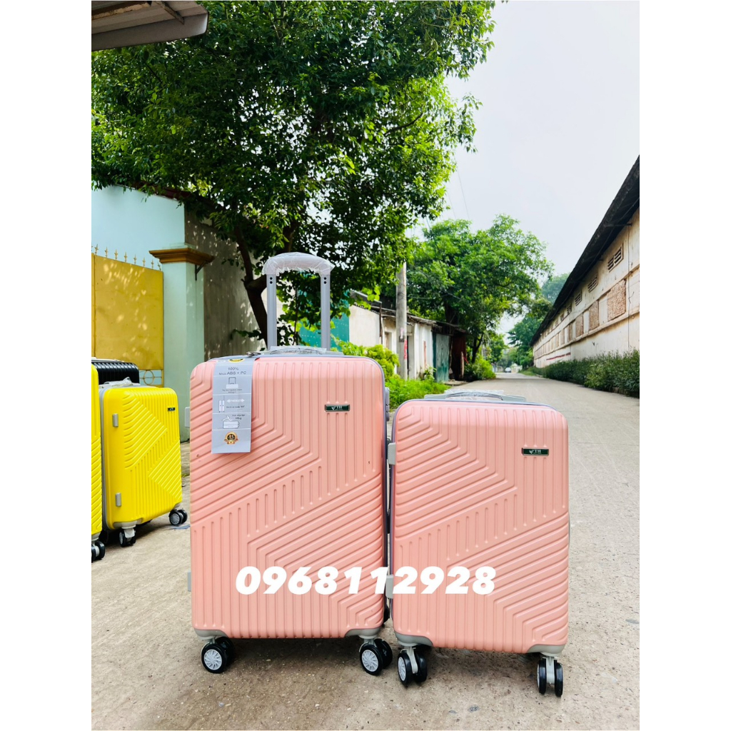 VALI Du Lịch Khoá Kéo Xách Tay Thời Trang Nhựa ABS/PC Chống Va Đập Siêu Chịu Lực BH 5 Năm