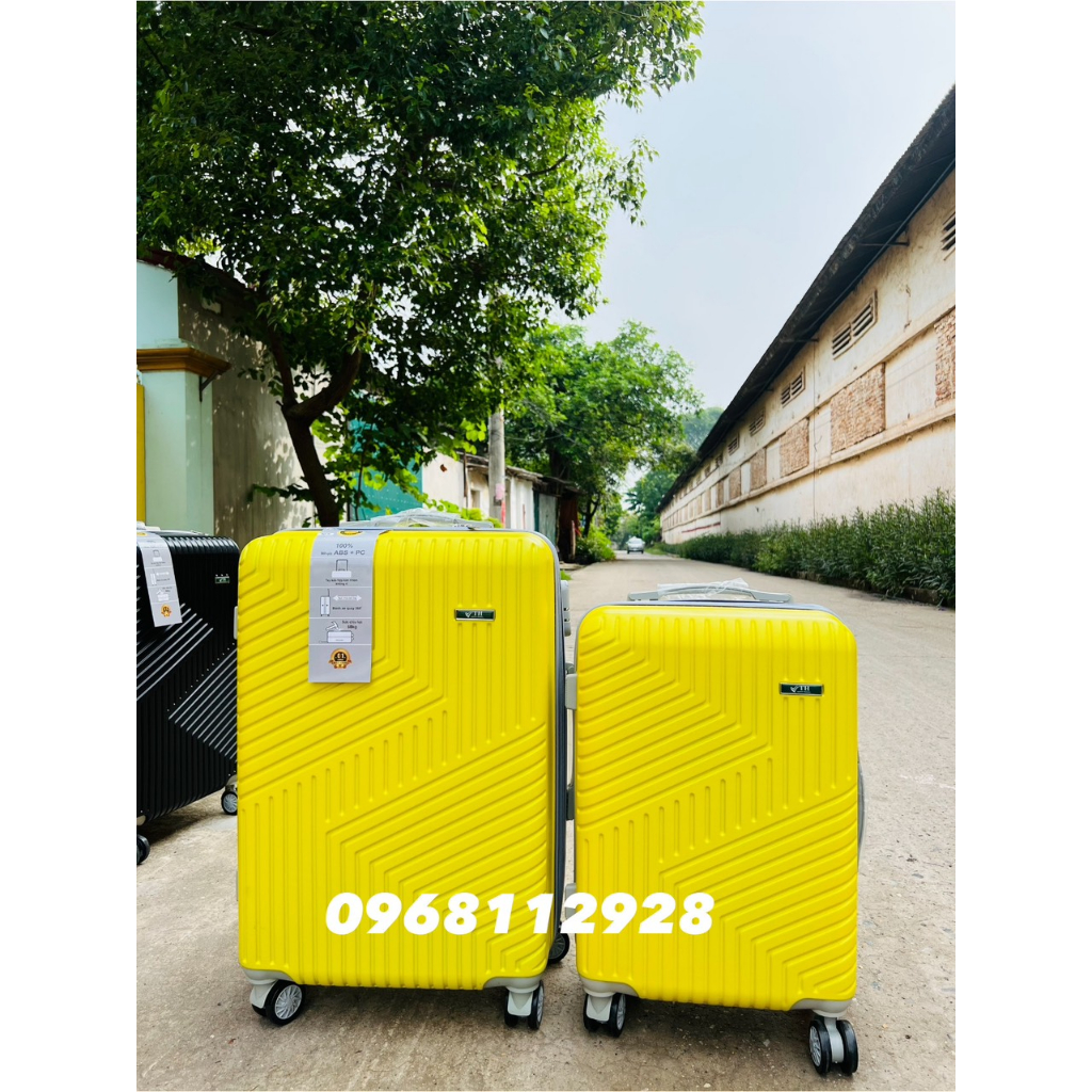 VALI Du Lịch Khoá Kéo Xách Tay Thời Trang Nhựa ABS/PC Chống Va Đập Siêu Chịu Lực BH 5 Năm