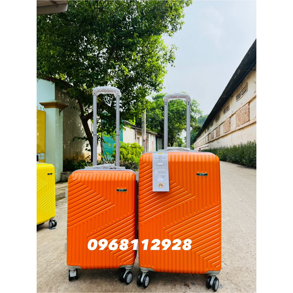 VALI Du Lịch Khoá Kéo Xách Tay Thời Trang Nhựa ABS/PC Chống Va Đập Siêu Chịu Lực BH 5 Năm