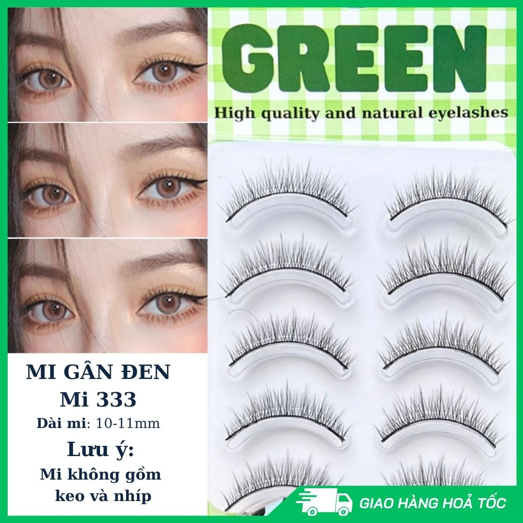 Lông Mi Giả Gân Đen Tự Nhiên Mềm Nhẹ Tái Sử Dụng Được