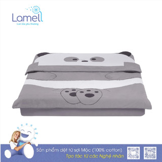 Combo chăn mền, gối ôm 100% cotton cho bé mùa thu đông, chăn mền trẻ em cao cấp Petshop Lamell