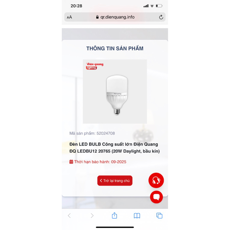 Bóng Đèn LED Điện Quang, Ánh Sáng Trắng Tinh Khiết 2 năm bảo hành  9W, 15W, 20W CHÍNH HÃNG