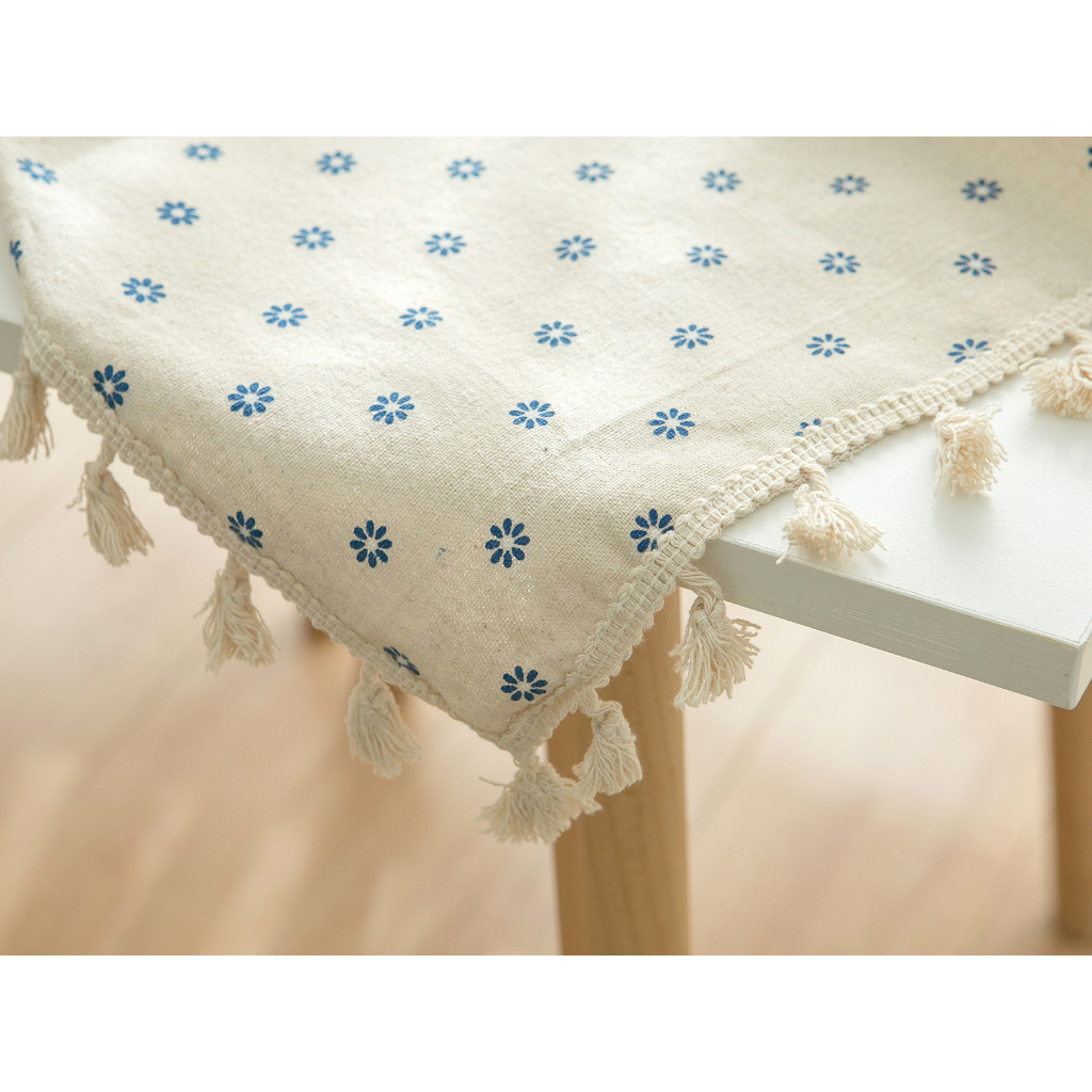 Khăn trải bàn bàn tròn, bàn lớn trang trí nhà cửa. thảm phủ họa tiết vintage