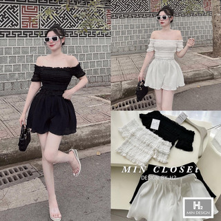 Set Trễ Vai Chun Thân