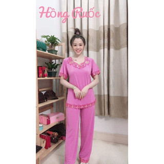 Đồ bộ - Đồ bộ dài trung niên thun lạnh nhiều màu