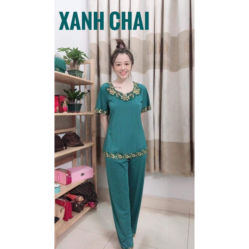 Đồ bộ - Đồ bộ dài trung niên thun lạnh nhiều màu