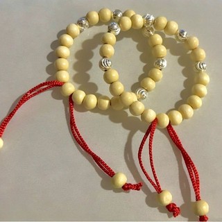 Vòng dâu tằm 5 bi bạc. Dây rút. An Shop
