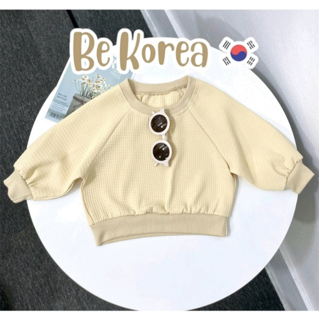 Bộ thu đông hình chú chó siêu ngộ nghĩnh chất liệu nỉ bông  phong cách Hà Quốc - Be Korea cho bé trai/bé gái