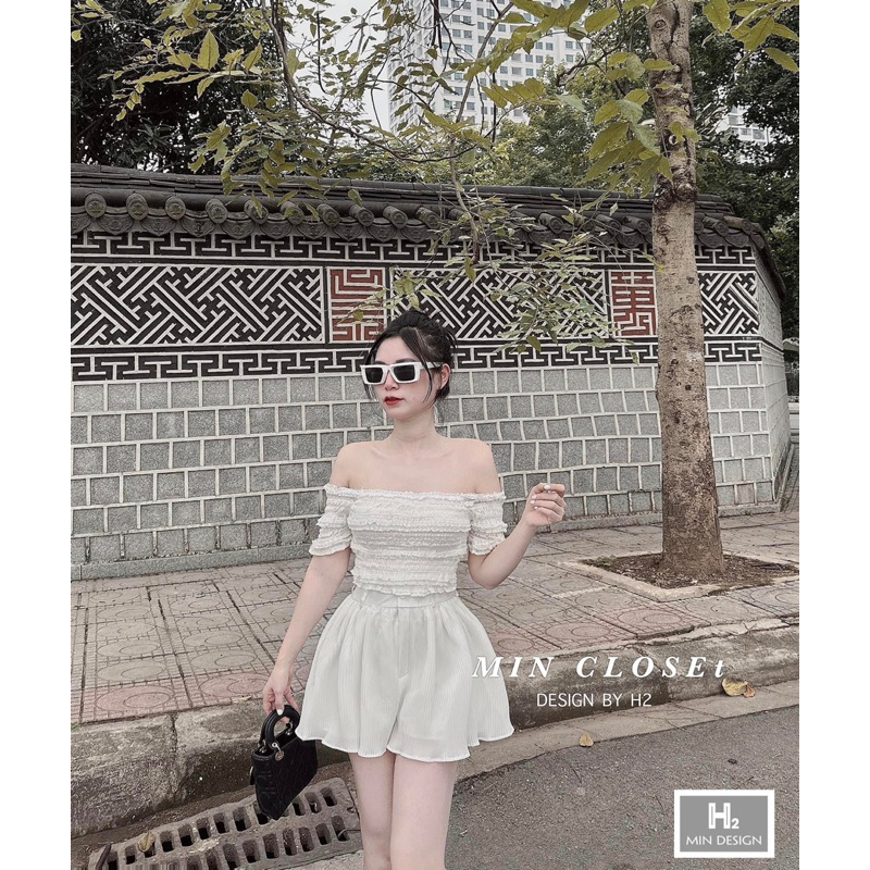 Set Trễ Vai Chun Thân