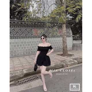 Set Trễ Vai Chun Thân
