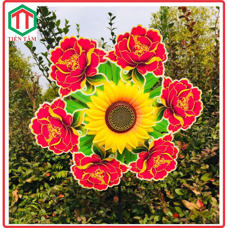 Chong chóng hoa hồng, đường kính 36cm, mẫu như hình