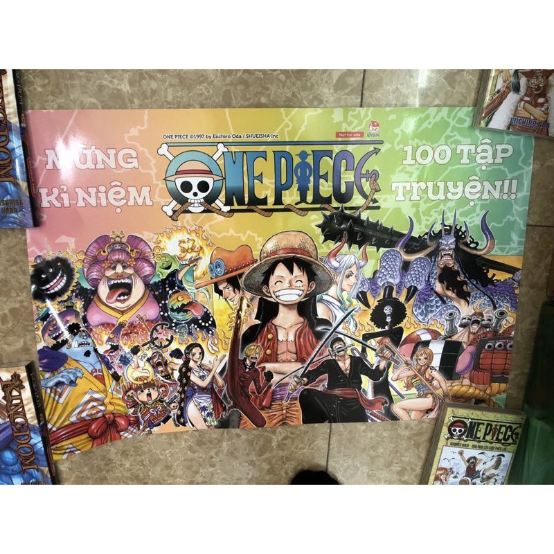 Poster One Piece Manga Week kèm ống