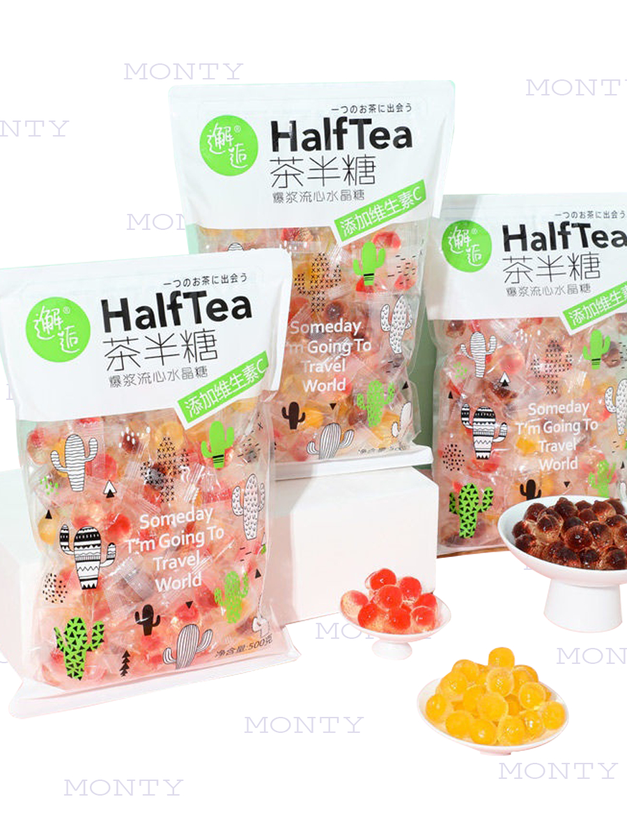 [ giảm giá 50% ] Combo 1000g Kẹo dẻo tròn nhân mứt vị hoa quả / kẹo mềm hỗn hợp nhiều hương vị/ kẹo 
