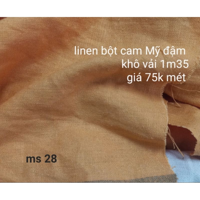 Linen bột Cam Mỹ đậm