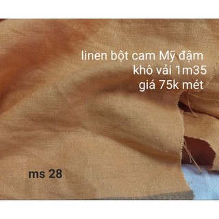 Linen bột Cam Mỹ đậm