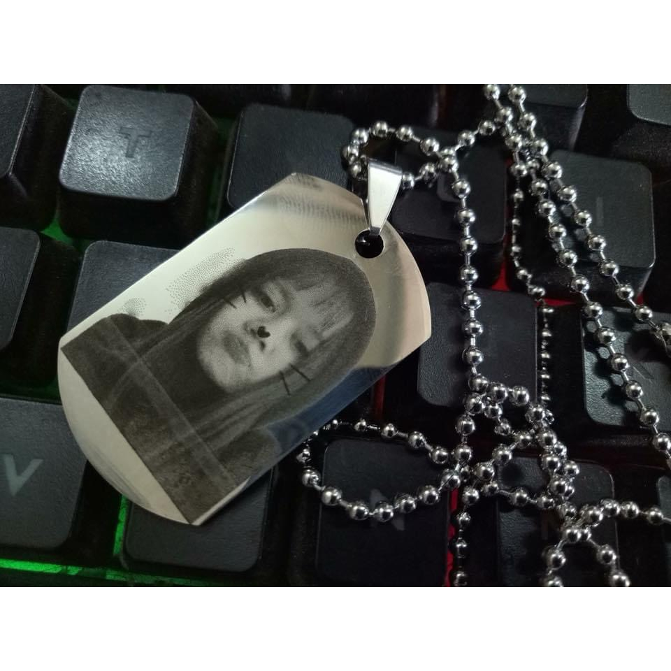 Mặt dây chuyền Dogtag thẻ bài lính kèm dây bi khắc theo yêu cầu - Dây chuyền nam phong cách mạnh mẽ