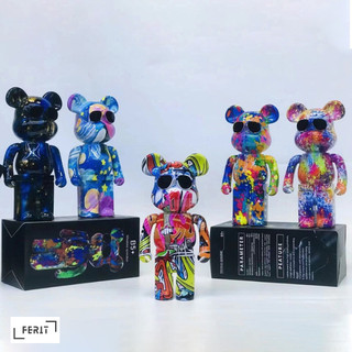 Loa bluetooth bearbrick phong cách graffiti B5 - loa để bàn mini
