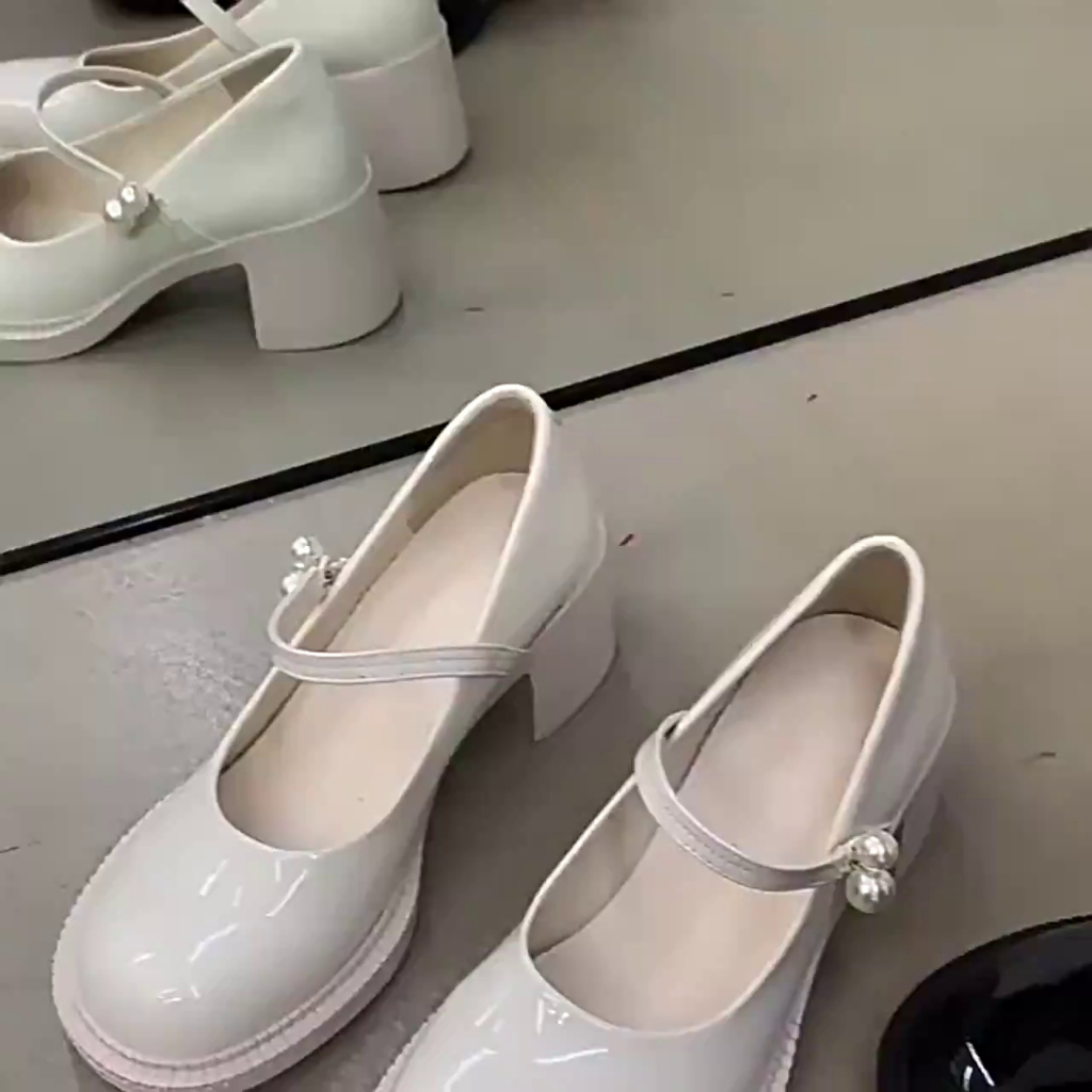 Giày Mary Jane gót cao có big size 40 - 43 đê vuông 6cm