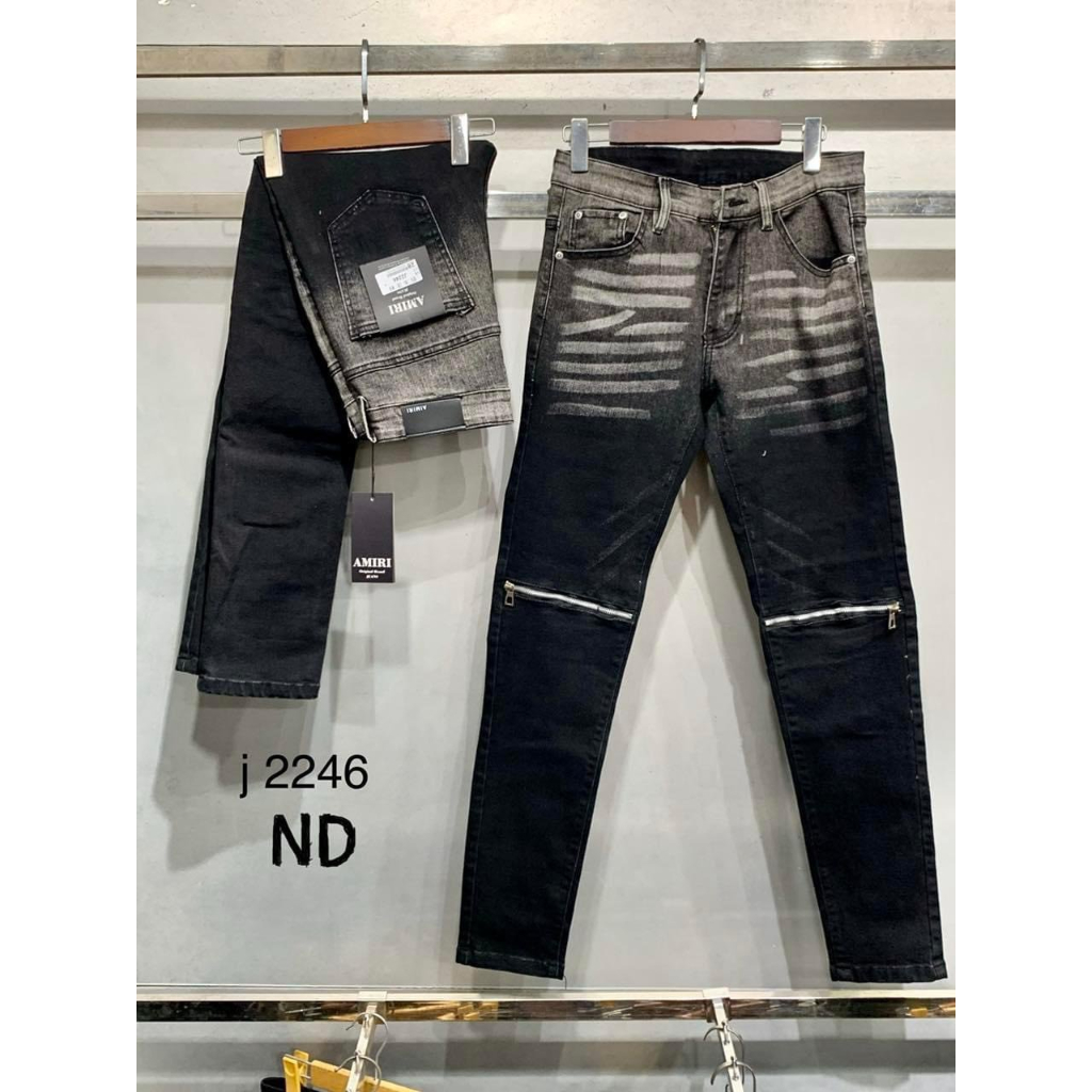 Quần Jean Nam Cao Cấp Rách Gối Vá Siêu Đẹp Chất Cotton Ôm Xác Body