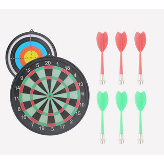 Bộ phi tiêu nam châm 02 mặt, bảng sắt tròn cứng từ siêu hít, đường kính 17 inches