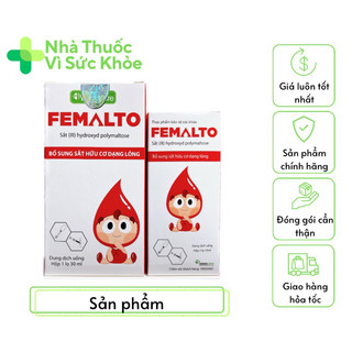 ✅[Chính hãng] FEMALTO bổ sung sắt hữu cơ dạng lỏng vị thơm ngon dễ uống, không gây táo bón