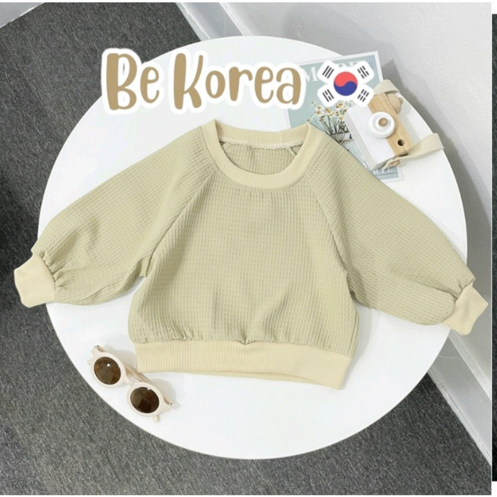 Bộ thu đông hình chú chó siêu ngộ nghĩnh chất liệu nỉ bông  phong cách Hà Quốc - Be Korea cho bé trai/bé gái