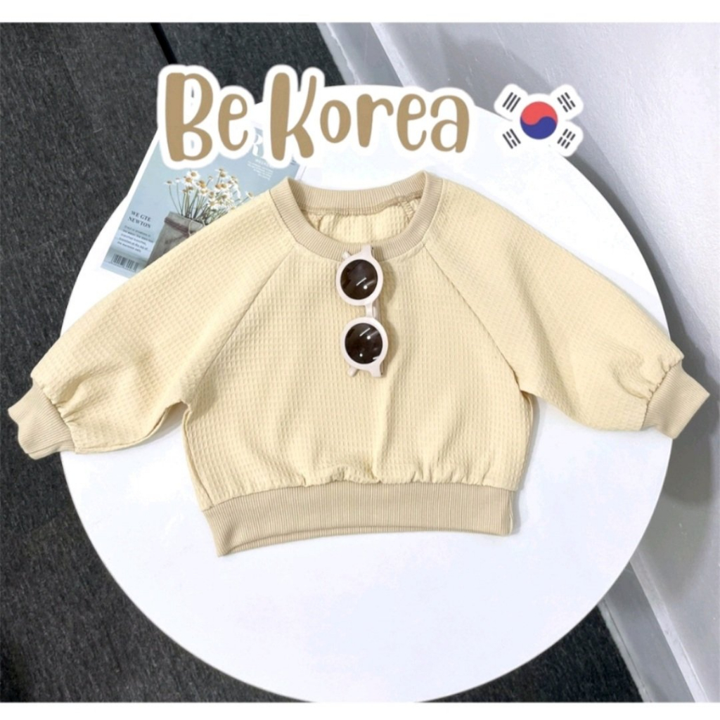 Bộ thu đông hình chú chó siêu ngộ nghĩnh chất liệu nỉ bông  phong cách Hà Quốc - Be Korea cho bé trai/bé gái