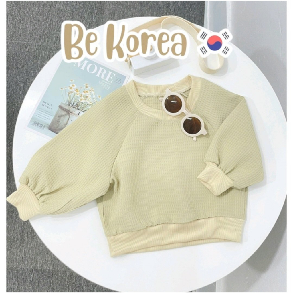 Bộ thu đông hình chú chó siêu ngộ nghĩnh chất liệu nỉ bông  phong cách Hà Quốc - Be Korea cho bé trai/bé gái