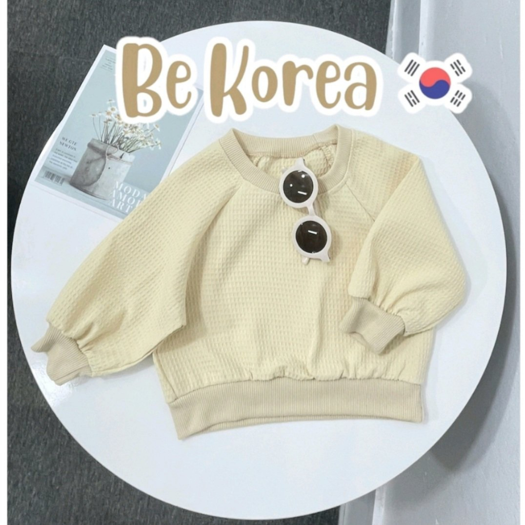 Bộ thu đông hình chú chó siêu ngộ nghĩnh chất liệu nỉ bông  phong cách Hà Quốc - Be Korea cho bé trai/bé gái