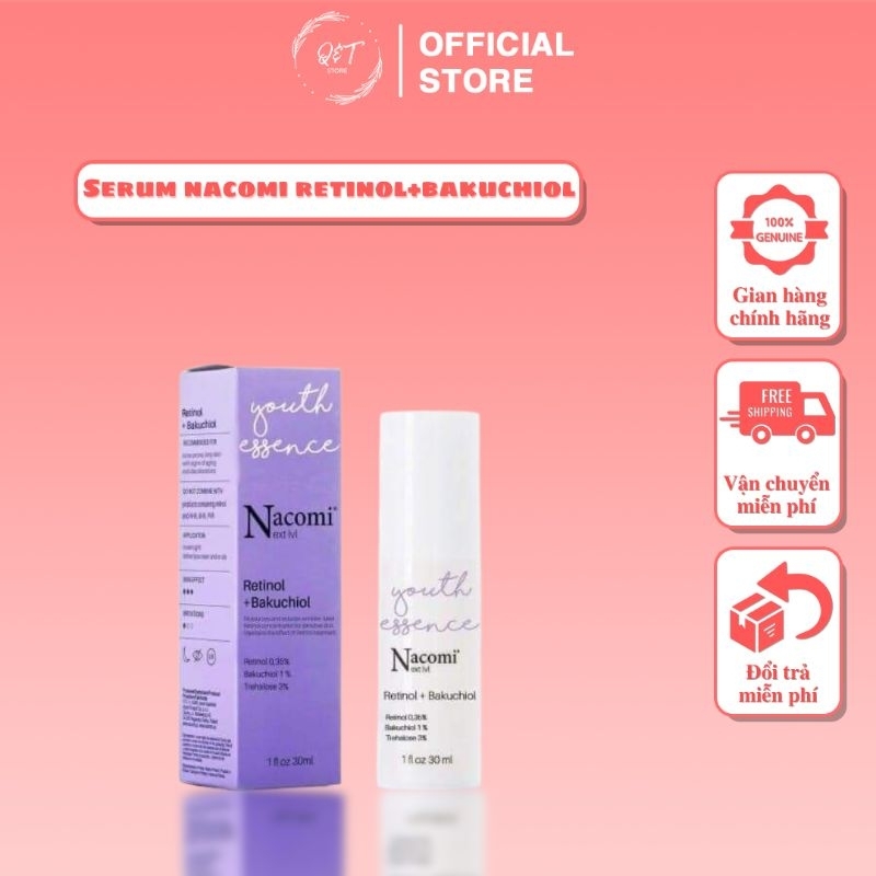 Serum tinh chất Retinol + Bakuchiol Ba Lan trẻ hoá da cải thiện nếp nhăn và hỗ trợ phục hồi da