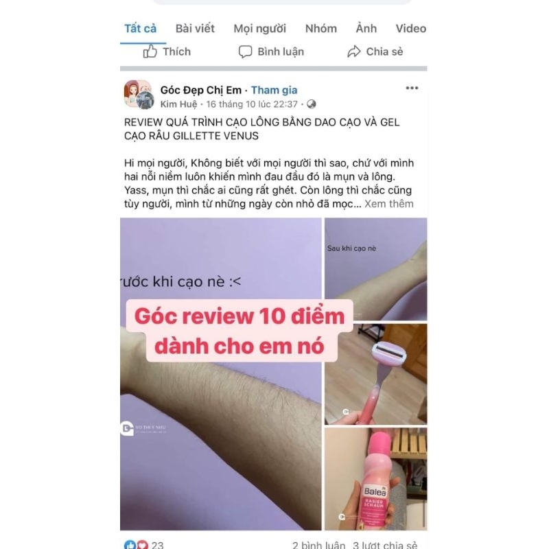 Set dao cạo dành cho da siêu nhạy cảm Gillette Venus Sensitive Disposable Razor 3 cái