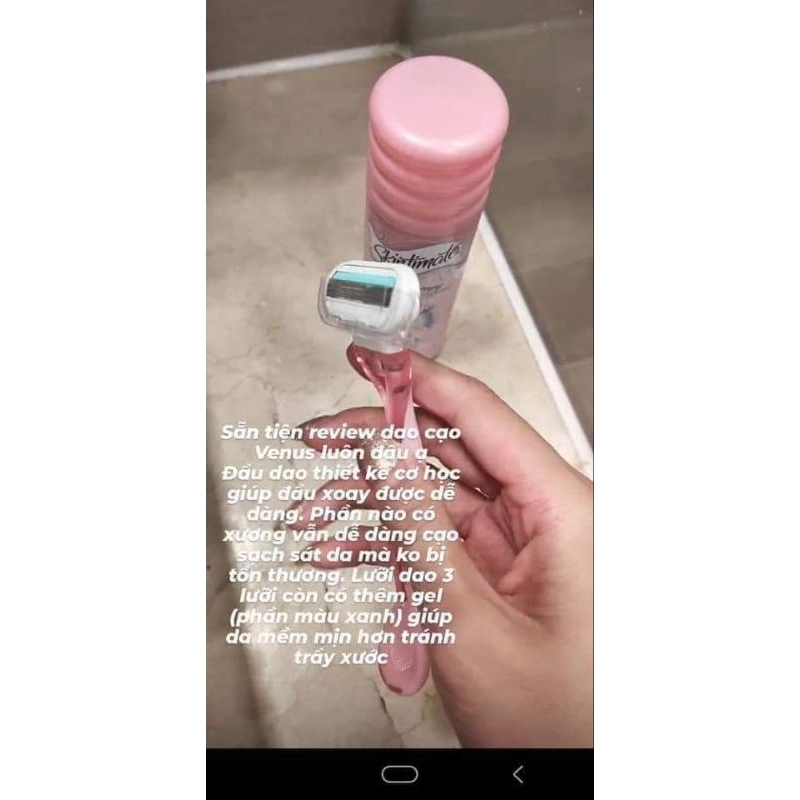 Set dao cạo dành cho da siêu nhạy cảm Gillette Venus Sensitive Disposable Razor 3 cái