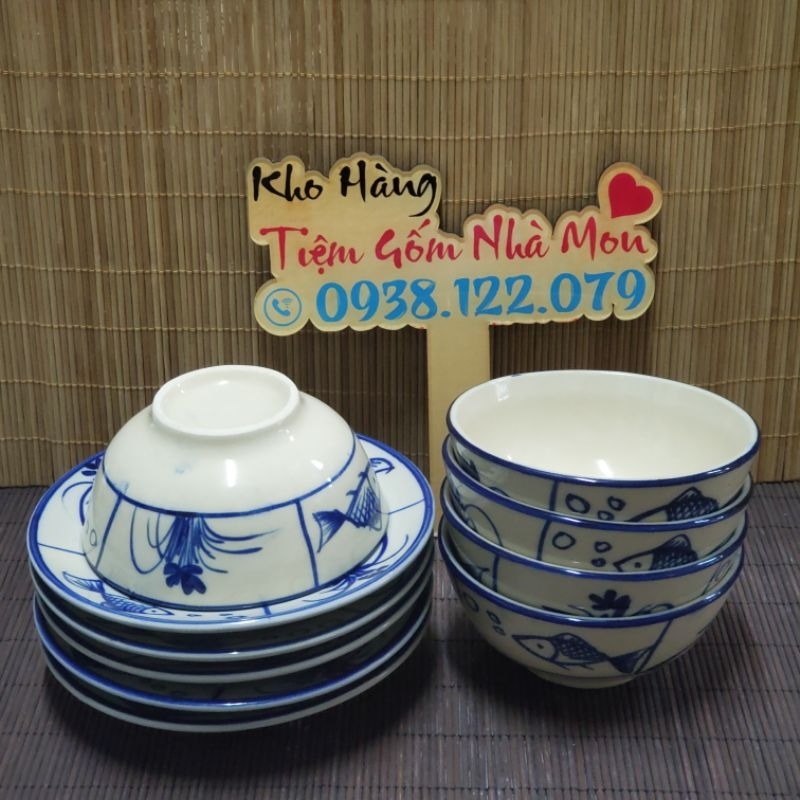 💢🌿😘 Combo 5 Chén cơm Hay Đĩa lót 16cm😁 (Đồng mẫu vẽ kiểu dáng)🤗🌿💢Kiểu hoa Văn gốm Xưa thủ công Nam Bộ👇