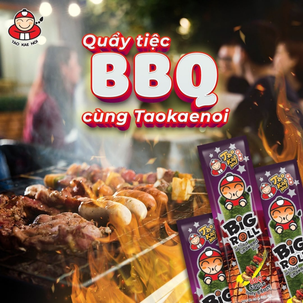 Thùng Snack Rong Biển Taokaenoi BIG ROLL Nhiều Vị