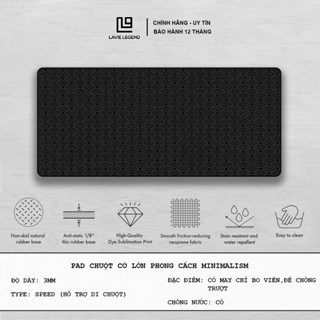 Lót chuột cỡ lớn rất đẹp có chỉ bo viền, pad chuột lớn 90x40, 80x30cm dày 3mm chuyên gaming chống trượt chống nước