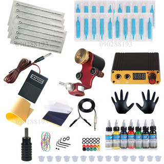 Bộ máy xăm rotary rosa combo bộ máy xăm coil như hình ảnh- siêu bền chất lượng. đi nét đi bóng êm.