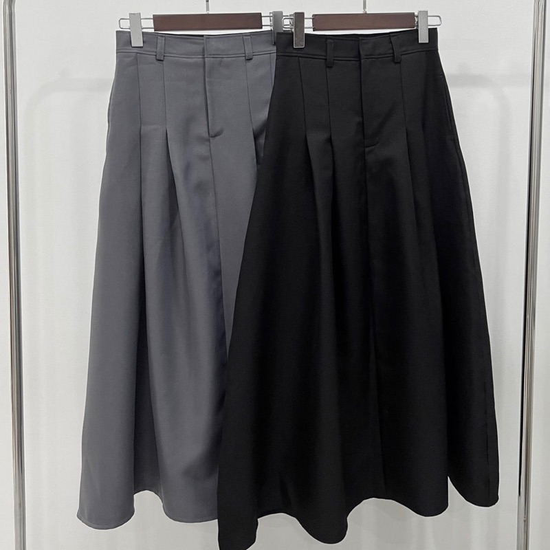 Chân Váy Dài Hạ Ly Eo , Chân Váy Xếp Ly Dáng Dài Ulzzang Mã D06 SNUPI