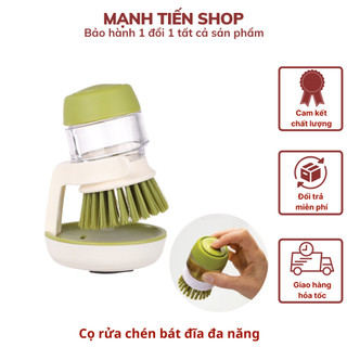  Cọ rửa chén bát đĩa đa năng kèm hộp đựng nước rửa tiện lợi